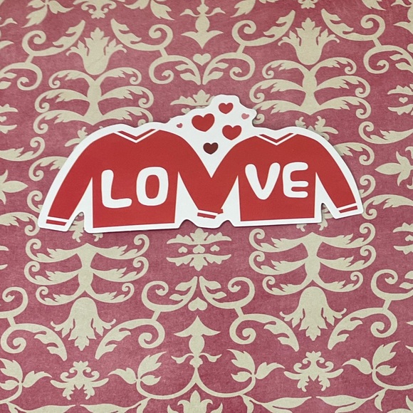 Couples Sweaters Love Cute Lovey Sweetheart Love You Valentines Sweet Sticker - Picture 4 of 4